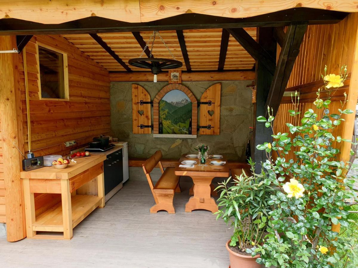 Apartment And Garden House Among The Mountains Podbrdo 外观 照片